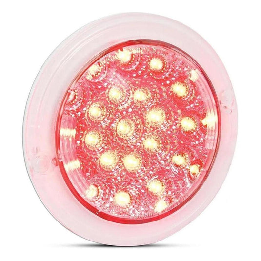 LED Autolamp 102 Series 12V Round Stop/Tail Lamp Clear Lense 130mm