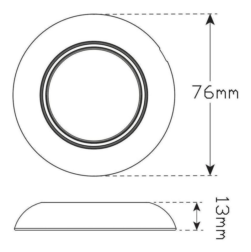 Load image into Gallery viewer, LED Autolamp 10V/30V Small Round Interior/Exterior Lamp IP67
