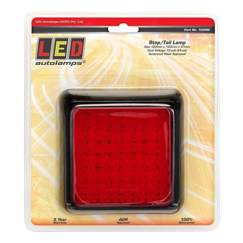 Load image into Gallery viewer, LED Autolamp 12/24V 100 Series Stop/Tail Red LED Light
