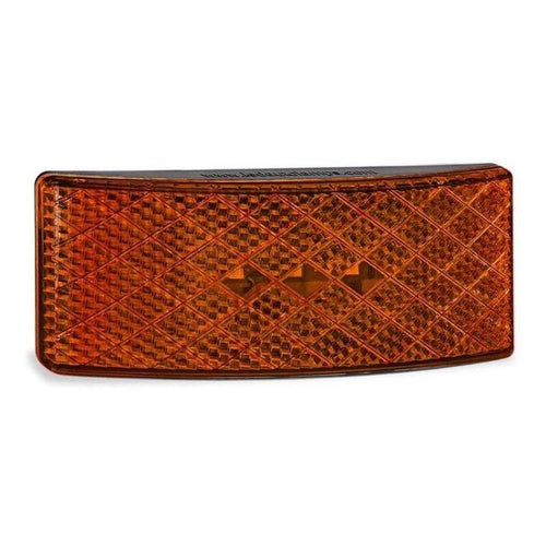 LED Autolamp 12/24V Amber Side Marker with Built in Reflector 100x38x13mm
