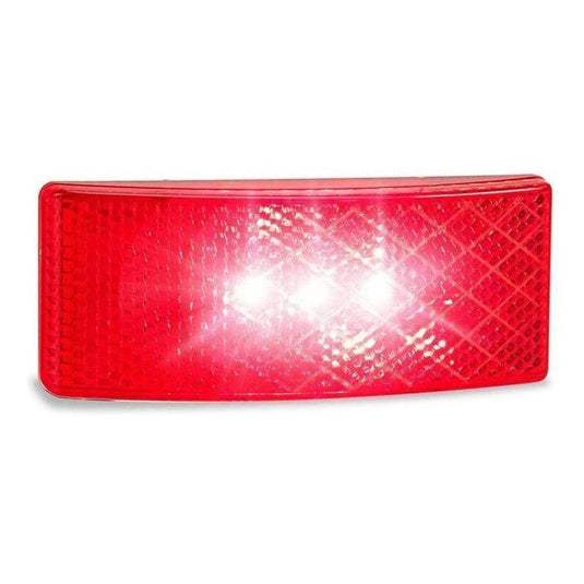 LED Autolamp 12/24V Red Side Marker with Built in Reflector 100x38x13mm