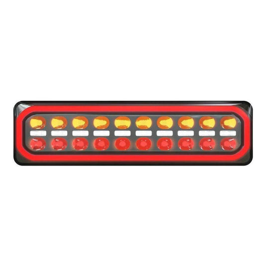 LED Autolamp 12/24V Stop/Tail/Ind/Rev Diffused Taillight Twin Blister