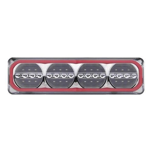 LED Autolamp 12/24V Stop/Tail/Sequential Indicator/Reverse/Reflector Taillight 193x123x26mm