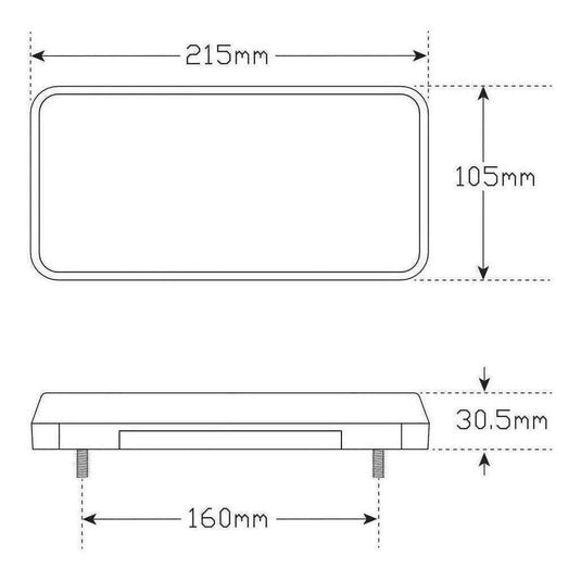 LED Autolamp 12V Combination Stop/Tail/Indicator& Licence Plate Lamp B ...