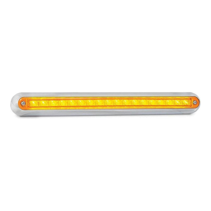 Load image into Gallery viewer, LED Autolamp 12V Indicator LED Strip Light In Chrome Bracket Blister
