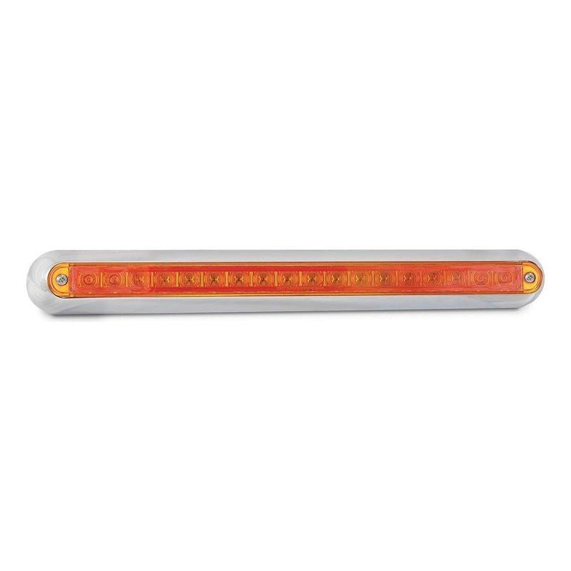 Load image into Gallery viewer, LED Autolamp 12V Indicator LED Strip Light In Chrome Bracket Blister
