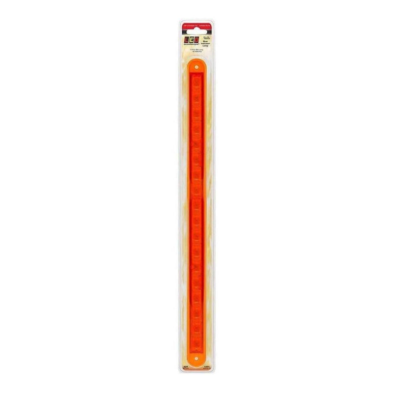 Load image into Gallery viewer, LED Autolamp 12V Indicator Strip Lamp 18 Square LEDs Recessed Mount 382mm
