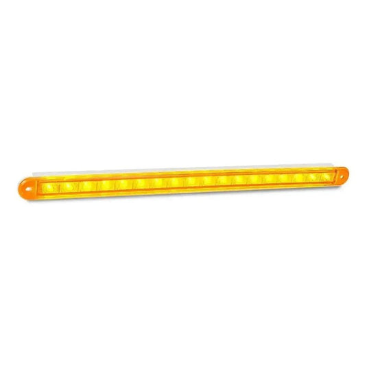 LED Autolamp 12V Indicator Strip Lamp 18 Square LEDs Recessed Mount 382mm