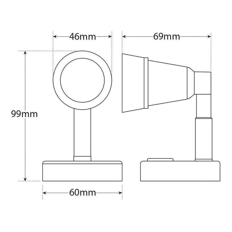 Load image into Gallery viewer, LED Autolamp 12V Interior Reading Light with USB Port Silver Aluminium
