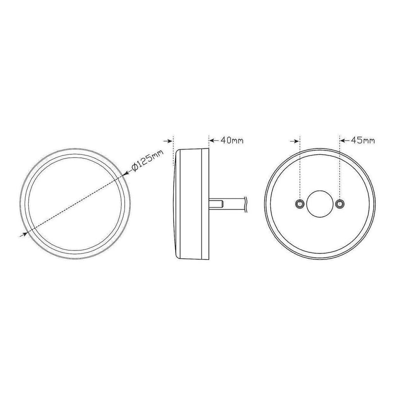 Load image into Gallery viewer, LED Autolamp 12V Maxi Lamp Stop/Tail/Indicator/Reverse/Reflector Color Lens Light
