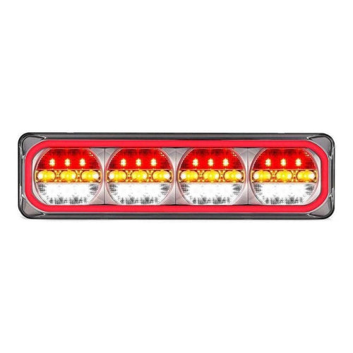 LED Autolamp 12V Pair Stop/Tail/Indicator/Reverse Taillight 387x105x31mm Blister