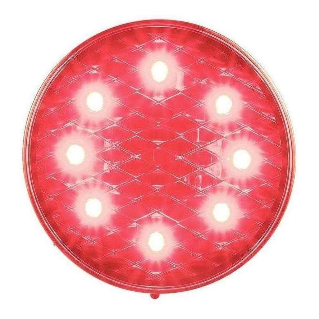 LED Autolamp 12V Round Red Rear Stop/Tail Lamp Taillight 80mm – Caravan ...