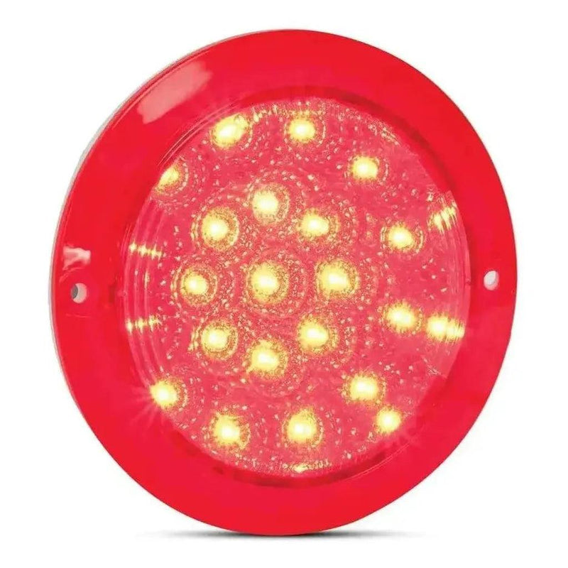 Load image into Gallery viewer, LED Autolamp 12V Round Red Stop/Tail Taillight 130mm
