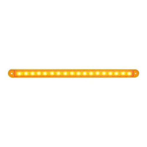 LED Autolamp 12V Sequential Indicator Strip Lamp 18 Square LEDs 382mm Blister
