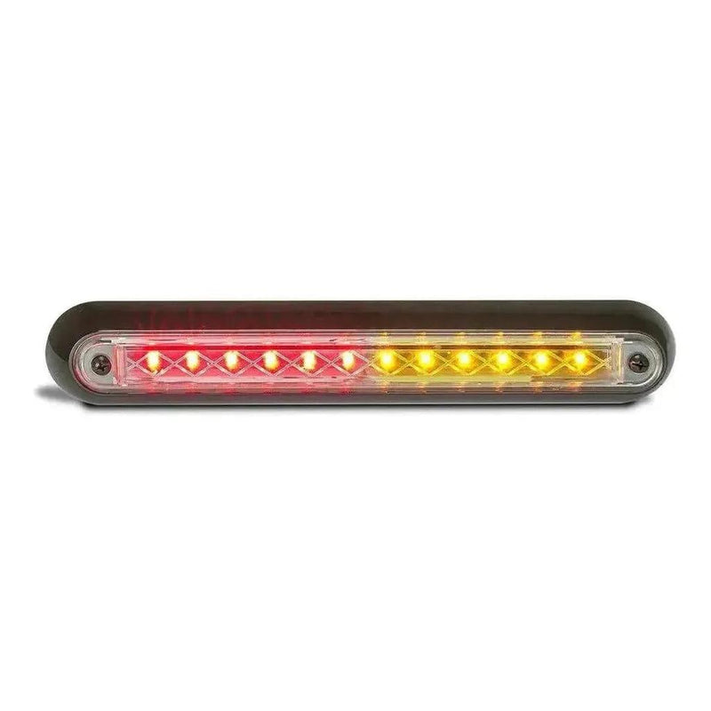 Load image into Gallery viewer, LED Autolamp 12V Strip Red Stop/Tail/Indicator Taillight 298x46x17mm
