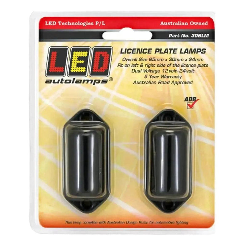 Load image into Gallery viewer, LED Autolamp 12V/24 2 x LED Number Plate Lights 65X30X24mm
