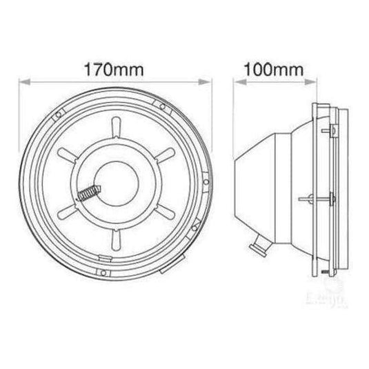 LED Autolamp 12V/24V Interior Strip Light 100mm Blister
