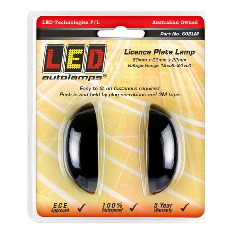 Load image into Gallery viewer, LED Autolamp 12V/24V License Plate Lamp Pack of 2 Blister
