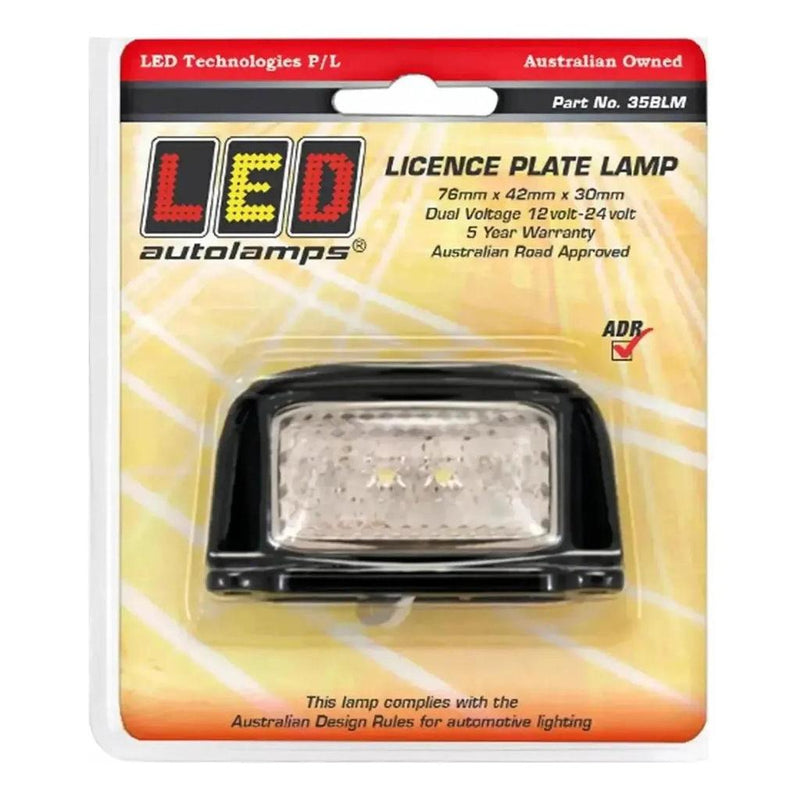 Load image into Gallery viewer, LED Autolamp 12V/24V License Plate Light 76x41x27mm Blister
