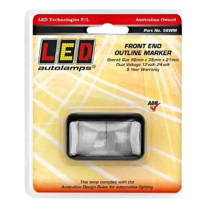 Load image into Gallery viewer, LED Autolamp 12V/24V White LED Front Position Marker Lamp
