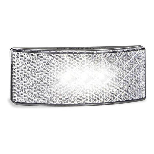 LED Autolamp 12V/24V White Side Marker with Built in Reflector / 3M Adhesive 100x38x13mm
