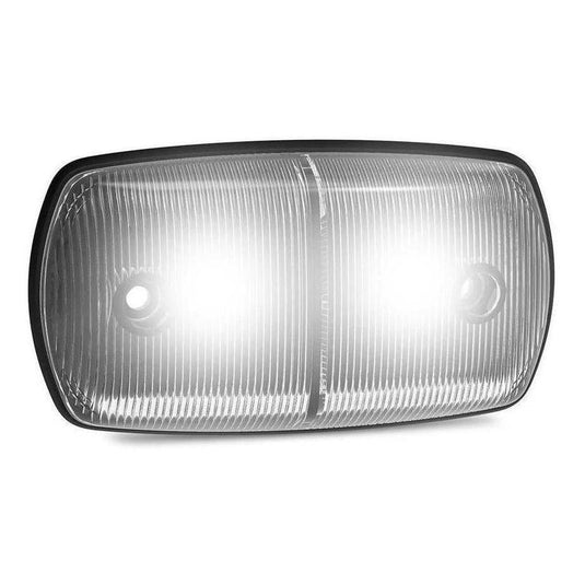 LED Autolamp 12V/24V Whiter Low Profile Front Postion Marker 120X64X22mm
