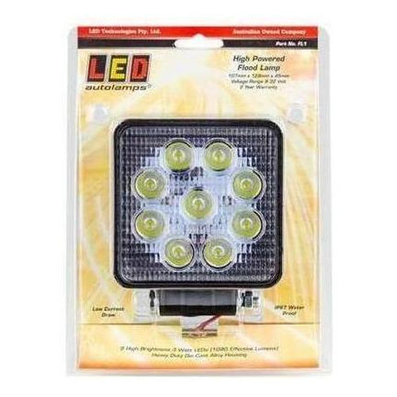 Load image into Gallery viewer, LED Autolamp 9/32V Heavy Duty High Powered Square LED Flood Lamp
