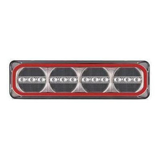 LED Autolamp LHS 12V Stop/Tail/Indicator/Reverse Taillight 385x104x31mm