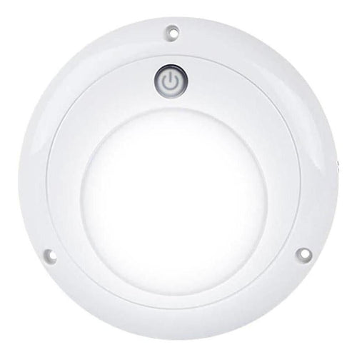 LED Autolamp Large Round Interior/Exterior Lamp Inc Switch 131mm