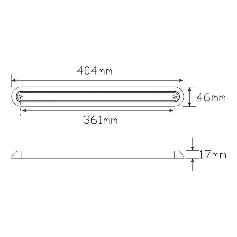 Load image into Gallery viewer, LED Autolamps 12V LED Slimline Stop Tail Indicator Light Surface Mount 404mm
