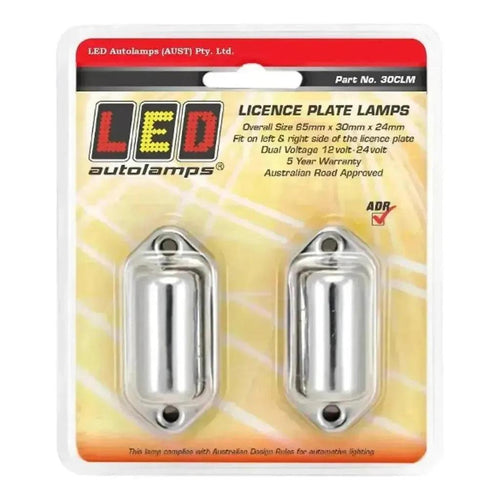 LED Autolamps License Plate lamp pack of 2 Blister