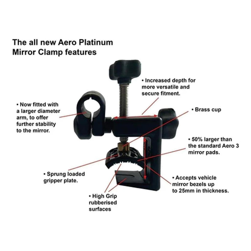 Load image into Gallery viewer, Leisure Tec Milenco Aero Platinum Mirror Replacement Clamp Bracket
