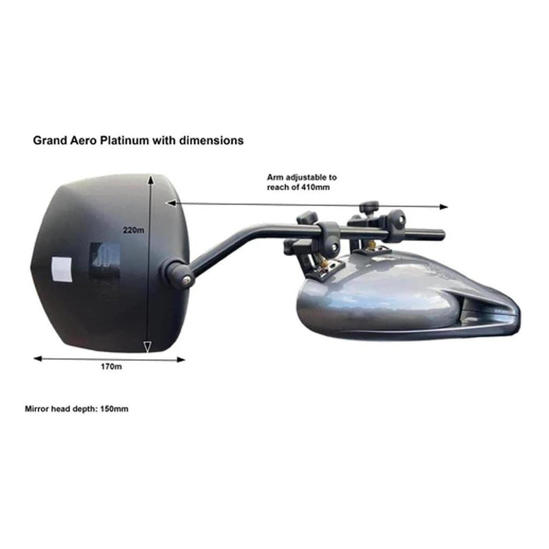 Load image into Gallery viewer, Leisure Tec Milenco Platinum Grand Aero Mirror Twin Pack
