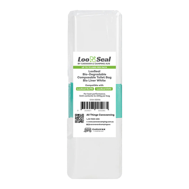 Load image into Gallery viewer, LooSeal Biodegradable Liner 6 Month Pack (24 Rolls) White
