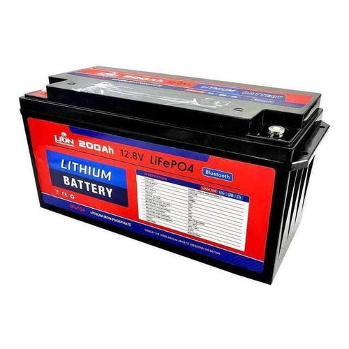 Lion 200AH Lithium Deep Cycle Battery 483x170x240mm 18.5Kg