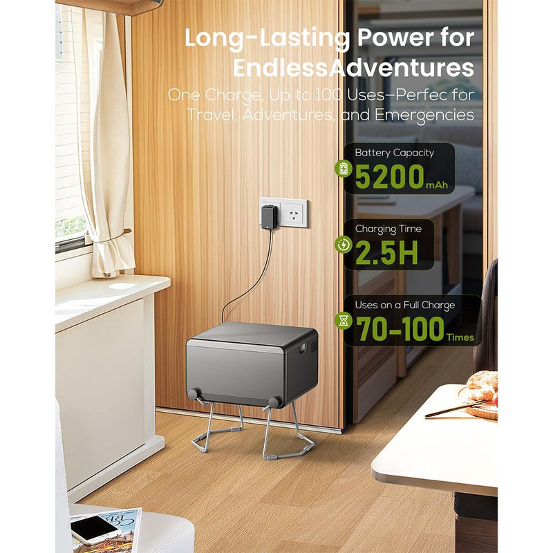Load image into Gallery viewer, LooSeal EVO Auto Sealing Waterless Portable Toilet Grey
