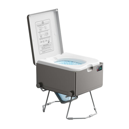 LooSeal EVO Auto Sealing Waterless Portable Toilet Grey