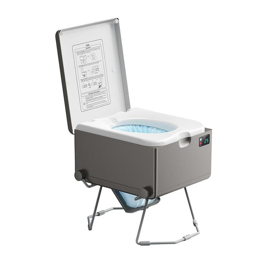 LooSeal EVO Auto Sealing Waterless Portable Toilet Grey