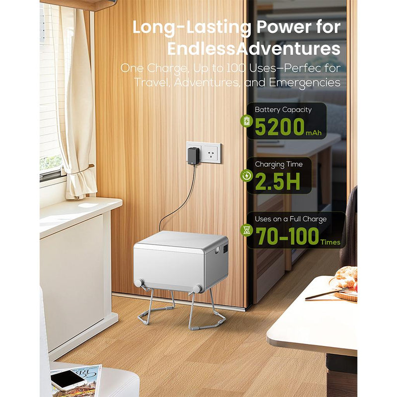 Load image into Gallery viewer, LooSeal EVO Auto Sealing Waterless Portable Toilet Silver

