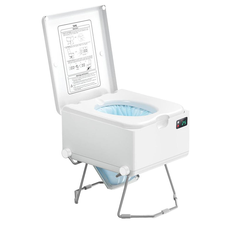 Load image into Gallery viewer, LooSeal EVO Auto Sealing Waterless Portable Toilet White
