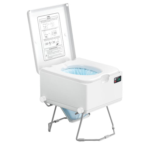LooSeal EVO Auto Sealing Waterless Portable Toilet White