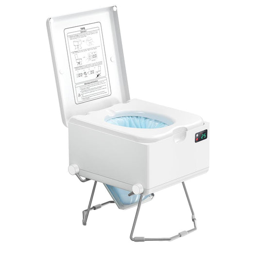 LooSeal EVO Auto Sealing Waterless Portable Toilet White