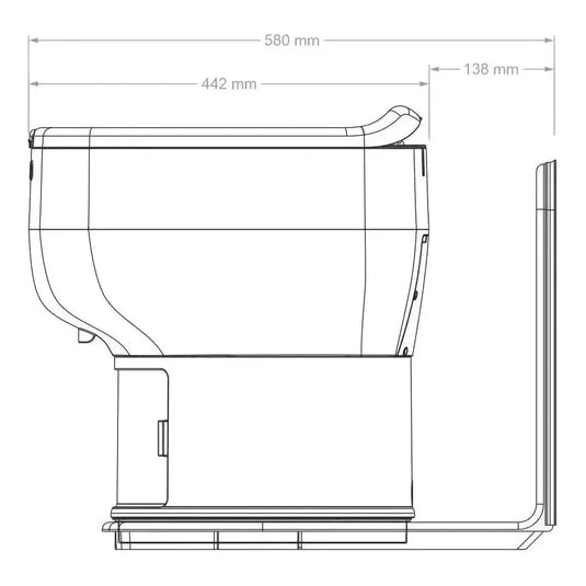 LooSeal Toilet L-Adaptor Medium