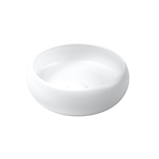 Luna Ceramic Basin Sink Round 360 x 360 x 125 - Matte White