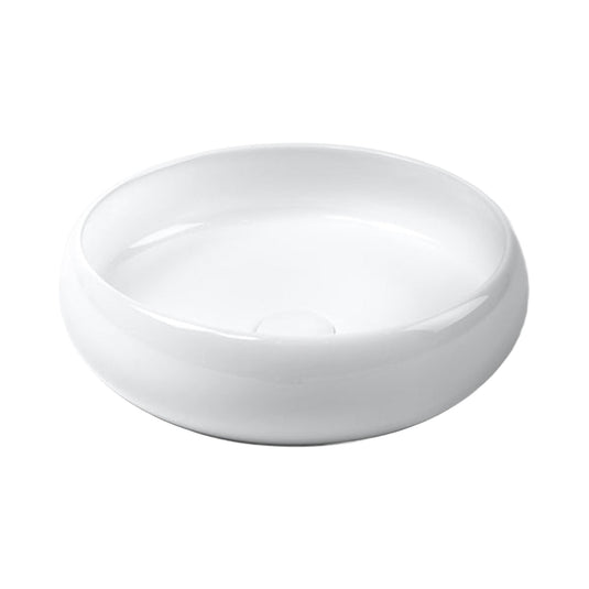 Luna Ceramic Basin Sink Round 415 x 415 x 130 - Gloss White