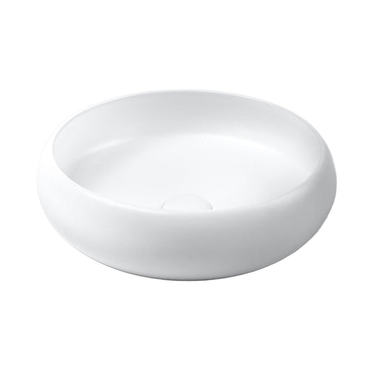Luna Ceramic Basin Sink Round 415 x 415 x 130 - Matte White