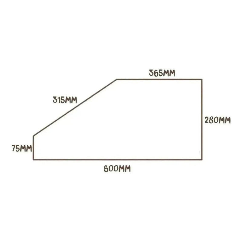 Load image into Gallery viewer, MUK Mat Angled Caravan Step Mat 28.5 x 60cm Dark Grey
