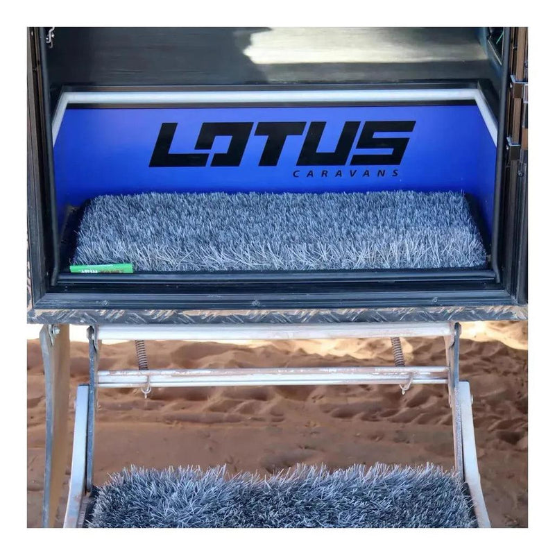 Load image into Gallery viewer, MUK Mat Rectangle Caravan Step Mat 28.5 x 60cm Dark Grey
