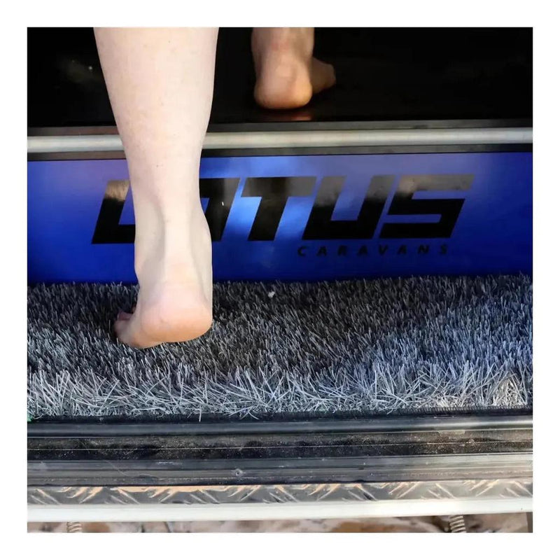 Load image into Gallery viewer, MUK Mat Rectangle Caravan Step Mat 28.5 x 60cm Dark Grey
