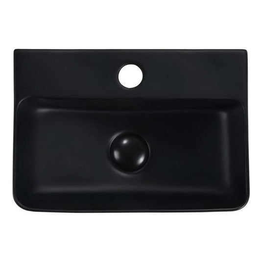 Mallory Ceramic Single Bowl Sink 365 x 260x110mm Black
